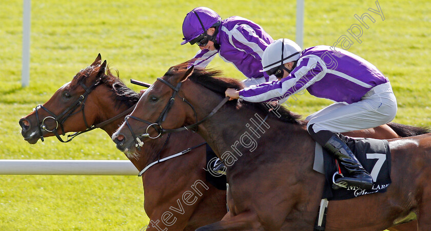 Happily-0007 
 HAPPILY (right, Donnacha O'Brien) beats MAGICAL (farside) in The Moyglare Stud Stakes Curragh 10 Sep 2017 - Pic Steven Cargill / Racingfotos.com