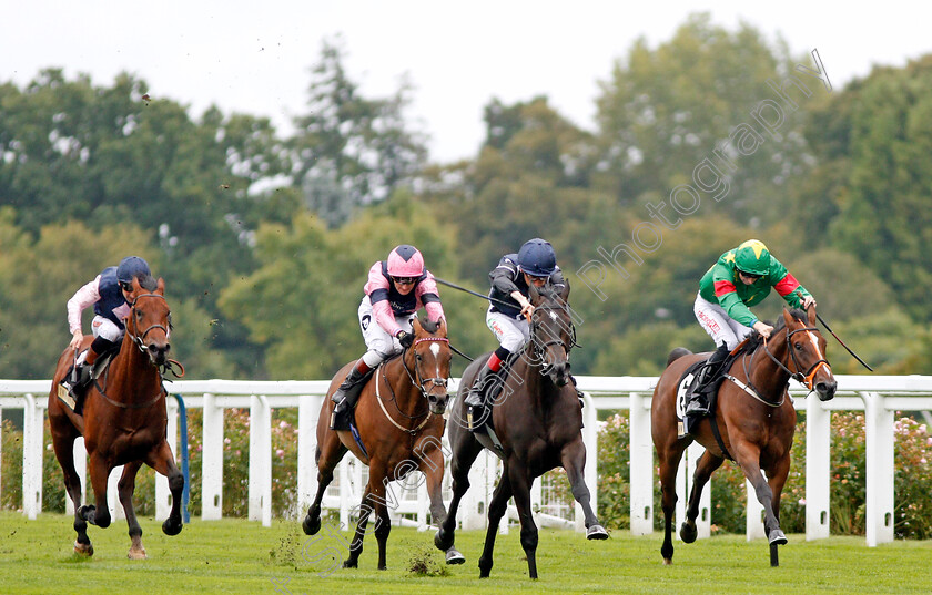 Odyssa-0002 
 ODYSSA (2nd right, Shane Kelly) beats LAST ENCHANTMENT (2nd left) and FASHION SENSE (right) in The Twinings Novice Auction Stakes Div2 Ascot 8 Sep 2017 - Pic Steven Cargill / Racingfotos.com