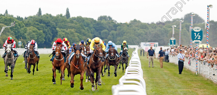 Kihavah-0005 
 KIHAVAH (Josephine Townend) wins The Queen Mother's Cup with loose horse SARATOGA GOLD running amok.
York 17 Jun 2023 - Pic Steven Cargill / Racingfotos.com