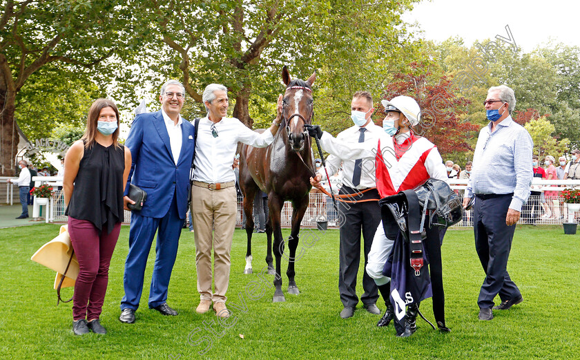 Port-Guillaume-0013 
 PORT GUILLAUME (C Demuro) and connections after The Prix Hocquart
Deauville 8 Aug 2020 - Pic Steven Cargill / Racingfotos.com