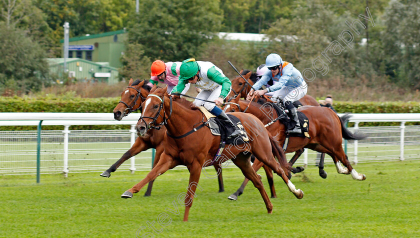 Zebelle-0001 
 ZEBELLE (William Buick) wins The Anderson Green Nursery
Nottingham 13 Oct 2021 - Pic Steven Cargill / Racingfotos.com