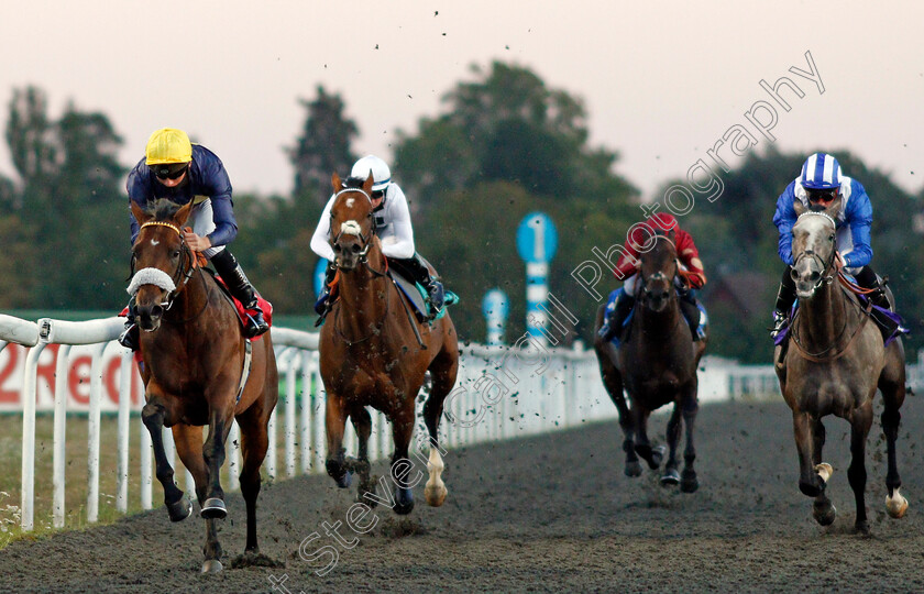 Bullfinch-0003 
 BULLFINCH (Jason Watson) beats ALQIFAAR (right) in The Unibet Extra Place Offers Every Day Novice Stakes Div2
Kempton 18 Aug 2020 - Pic Steven Cargill / Racingfotos.com