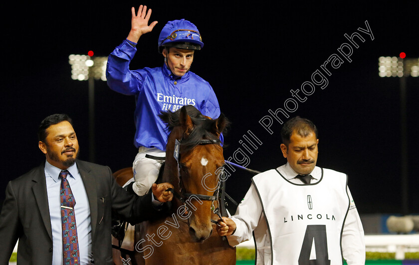 Legend-Of-Time-0009 
 LEGEND OF TIME (William Buick) winner of The Jumeirah Guineas
Meydan 2 Feb 2024 - Pic Steven Cargill / Racingfotos.com