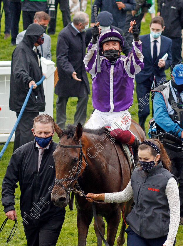 Snowfall-0017 
 SNOWFALL (Frankie Dettori) after The Cazoo Oaks
Epsom 4 Jun 2021 - Pic Steven Cargill / Racingfotos.com