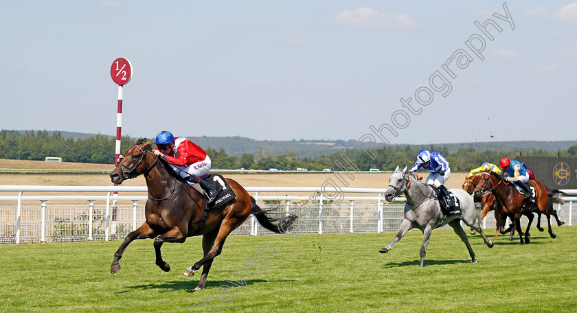 Audience-0002 
 AUDIENCE (Robert Havlin) wins The HKJC World Pool Lennox Stakes
Goodwood 30 Jul 2024 - Pic Steven Cargill / racingfotos.com