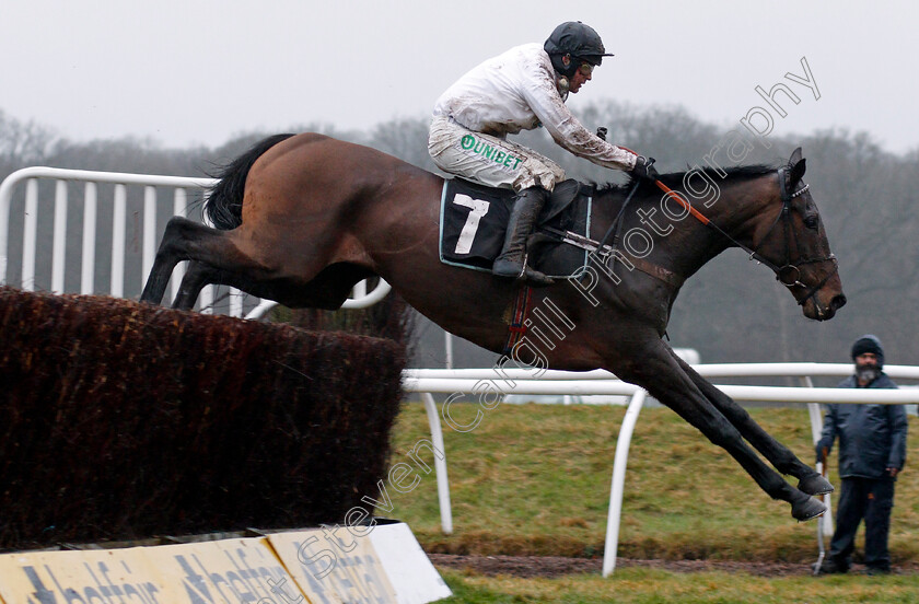 Reigning-Supreme-0001 
 REIGNING SUPREME (Nico De Boinville) Newbury 10 Feb 2018 - Pic Steven Cargill / Racingfotos.com