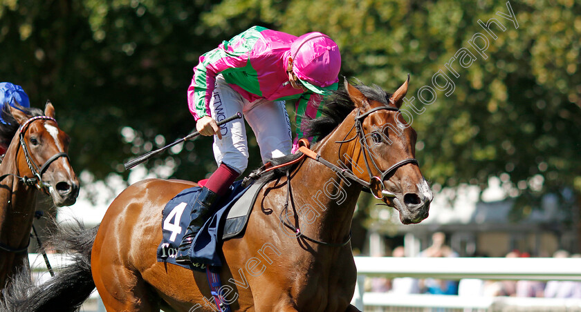 Prosperous-Voyage-0009 
 PROSPEROUS VOYAGE (Rob Hornby) wins The Tattersalls Falmouth Stakes
Newmarket 8 Jul 2022 - Pic Steven Cargill / Racingfotos.com