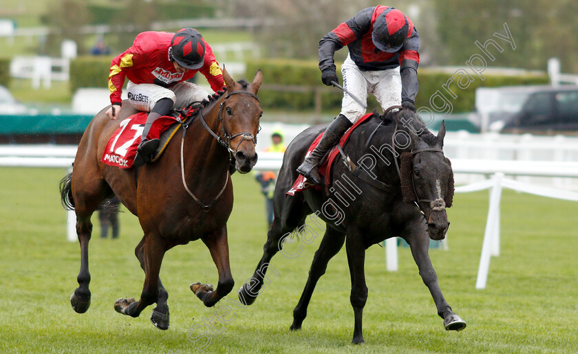 Relentless-Dreamer-0003 
 RELENTLESS DREAMER (right, Adam Wedge) beats COGRY (left) in The Matchbook Betting Exchange Handicap Chase
Cheltenham 27 Oct 2018 - Pic Steven Cargill / Racingfotos.com