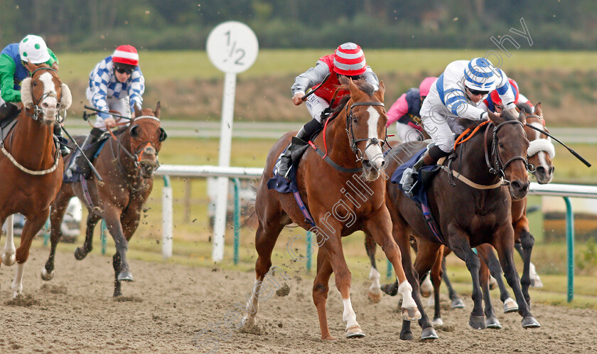 Sandfrankskipsgo-0002 
 SANDFRANKSKIPSGO (centre, Pat Dobbs) beats AQUADABRA (right) in The Call Star Sports On 08000 521 321 Handicap
Lingfield 3 Oct 2019 - Pic Steven Cargill / Racingfotos.com