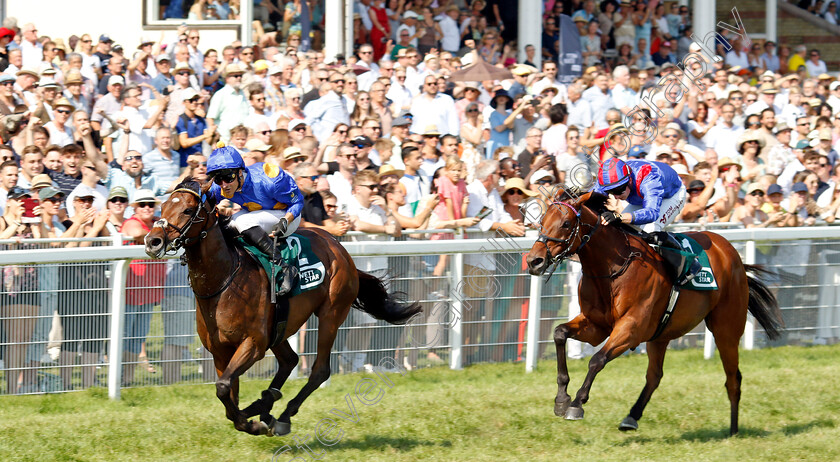 Fantastic-Moon-0007 
 FANTASTIC MOON (Rene Piechulek) beats DUBAI HONOUR (right) in The Wettstar.de 154. Grosser Preis Von Baden
Baden Baden 1 Sep 2024 - Pic Steven Cargill / Racingfotos.com