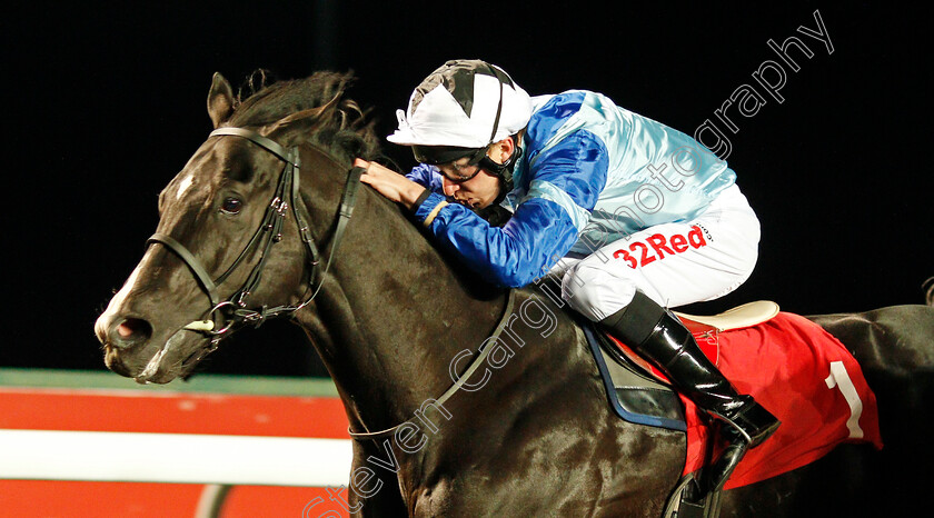 Sparkalot-0003 
 SPARKALOT (Luke Morris) wins The Matchbook Betting Podcast Handicap Kempton 21 Mar 2018 - Pic Steven Cargill / Racingfotos.com