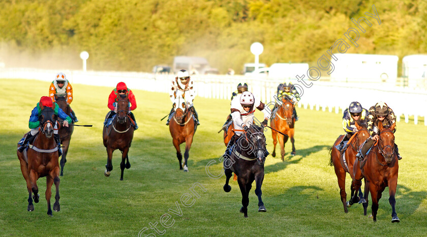 By-Jove-0002 
 BY JOVE (right, Hector Crouch) beats SIR I'LL CHANCE IT (left) and ON THE RIGHT TRACK (centre) in The Watch Race Replays At racingtv.com Handicap
Salisbury 11 Jul 2020 - Pic Steven Cargill / Racingfotos.com