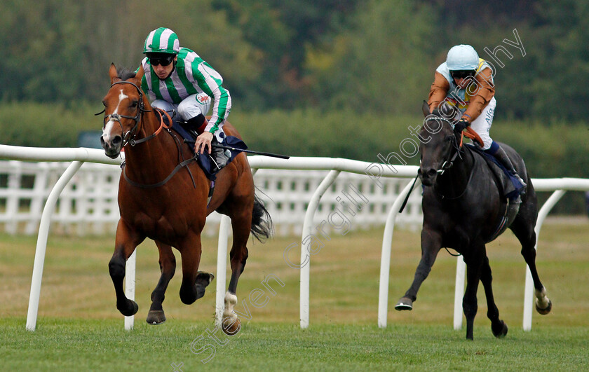 Balavad-0002 
 BALAVAD (Shane Kelly) beats MENAI BRIDGE (right) in The Betway Nursery
Lingfield 14 Aug 2020 - Pic Steven Cargill / Racingfotos.com