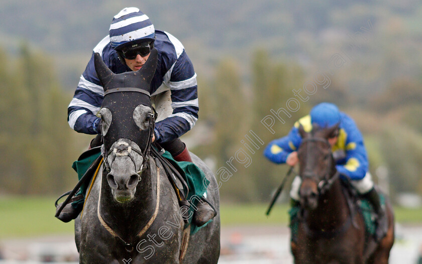 Al-Dancer-0006 
 AL DANCER (Sam Twiston-Davies) wins The squareintheair.com Novices Chase
Cheltenham 25 Oct 2019 - Pic Steven Cargill / Racingfotos.com