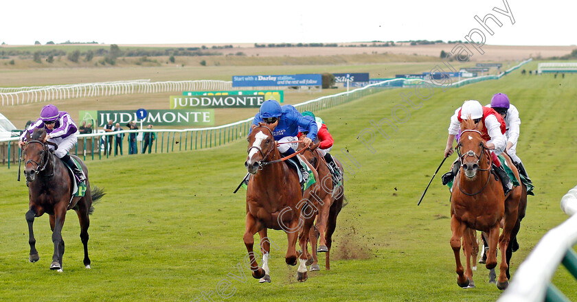 Earthlight-0007 
 EARTHLIGHT (centre, Mickael Barzalona) beats GOLDEN HORDE (right) and LOPE Y FERNANDEZ (left) in The Juddmonte Middle Park Stakes
Newmarket 28 Sep 2019 - Pic Steven Cargill / Racingfotos.com