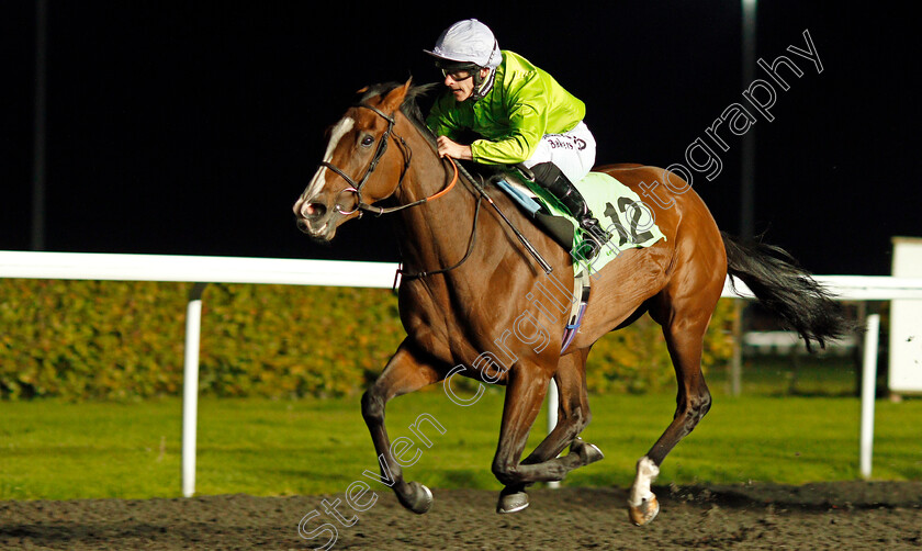 Beatisa-0002 
 BEATISA (Richard Kingscote) wins The 32Red On The App Store Handicap Kempton 4 Oct 2017 - Pic Steven Cargill / Racingfotos.com