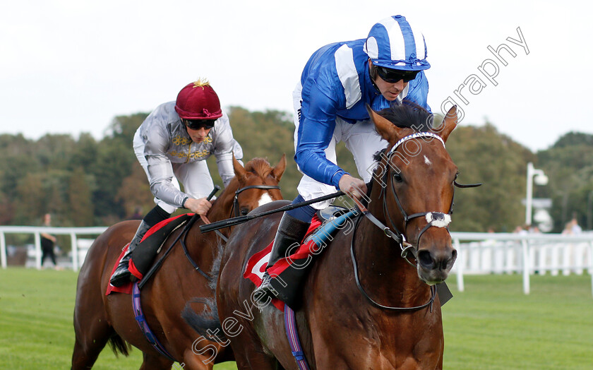 Wadilsafa-0009 
 WADILSAFA (Jim Crowley) wins The Smarkets Fortune Stakes
Sandown 19 Sep 2018 - Pic Steven Cargill / Racingfotos.com