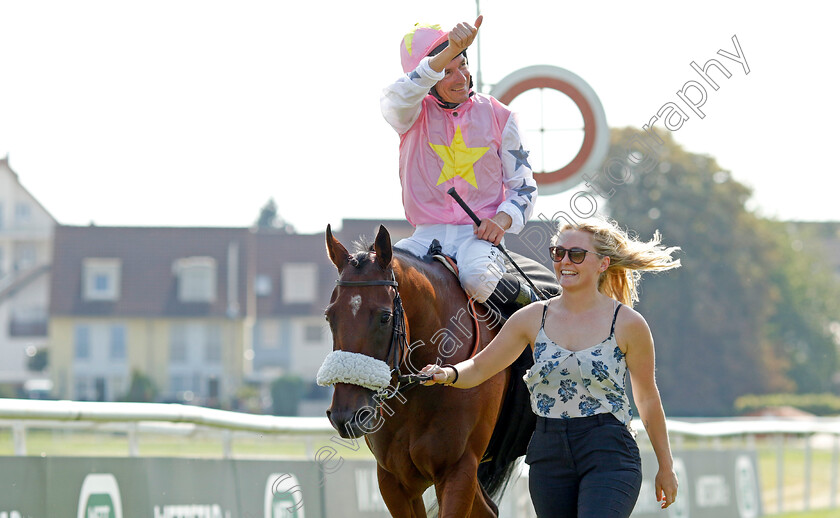 Topanga-0010 
 TOPANGA (Adrie de Vries) winner of The Wackenhut Fillies Cup (Listed Race)
Baden-Baden 31 Aug 2024 - Pic Steven Cargill / Racingfotos.com