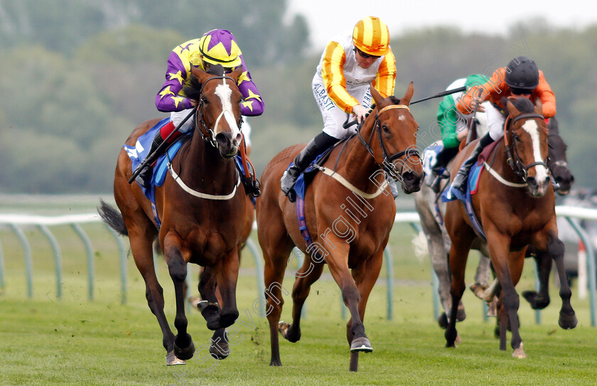 Daddies-Girl-0001 
 DADDIES GIRL (left, Theodore Ladd) beats HATEYA (centre) in The British Stallion Studs EBF Fillies Handicap
Nottingham 30 Apr 2019 - Pic Steven Cargill / Racingfotos.com