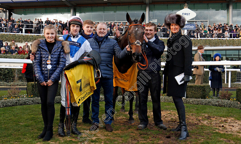 Waiting-Patiently-0011 
 WAITING PATIENTLY (Brian Hughes) after The Betfair Ascot Chase Ascot 17 Feb 2018 - Pic Steven Cargill / Racingfotos.com