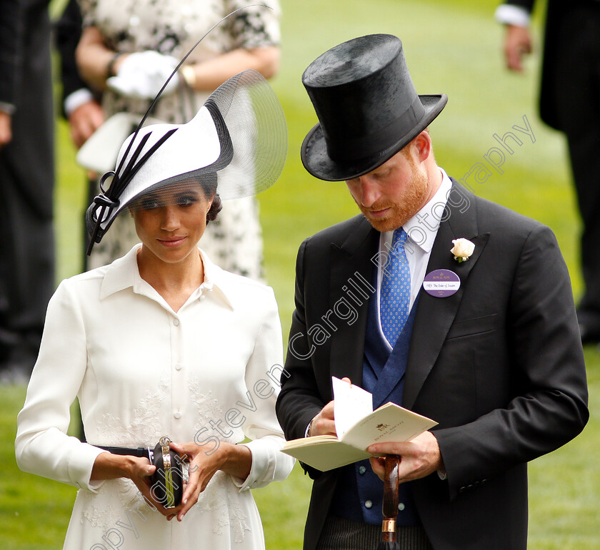 Duke-and-Duchess-of-Sussex-0003 
 Duke and Duchess Of Sussex
Royal Ascot 19 Jun 2018 - Pic Steven Cargill / Racingfotos.com