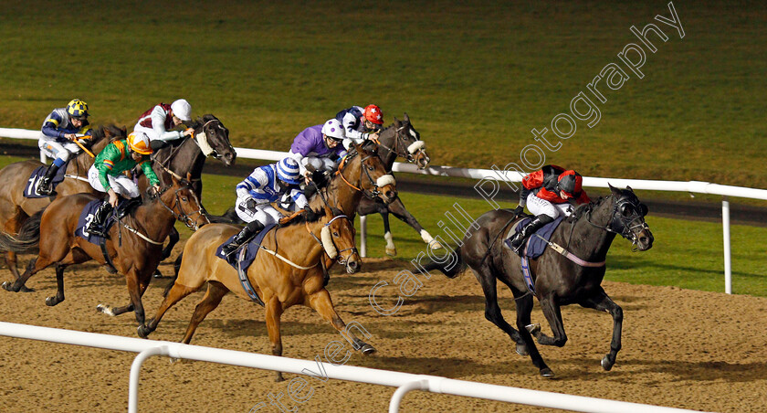 Zapper-Cass-0001 
 ZAPPER CASS (Tom Marquand) beats MYTHMAKER (left) in The Betway Casino Handicap Div1
Wolverhampton 5 Dec 2020 - Pic Steven Cargill / Racingfotos.com