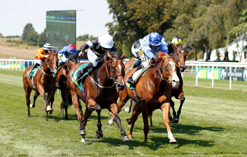 Zap-0003 
 ZAP (left, P J McDonald) beats SWIFT APPROVAL (right) in The bet365 Handicap
Newmarket 13 Jul 2018 - Pic Steven Cargill / Racingfotos.com