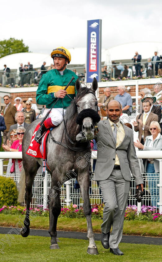 Coronet-0005 
 CORONET (Frankie Dettori) after The Betfred Middleton Stakes York 17 May 2018 - Pic Steven Cargill / Racingfotos.com