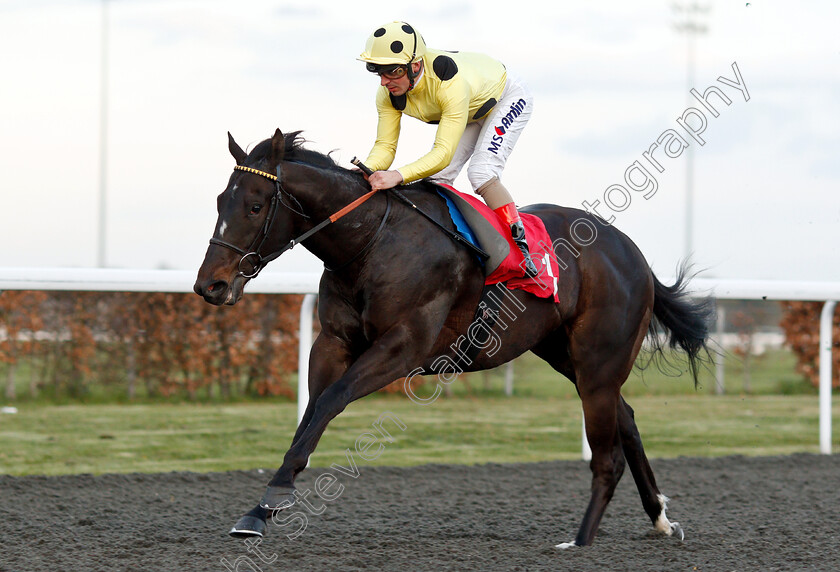 Canvassed-0005 
 CANVASSED (Andrea Atzeni) wins The 32Red.com Novice Stakes
Kempton 3 Apr 2019 - Pic Steven Cargill / Racingfotos.com