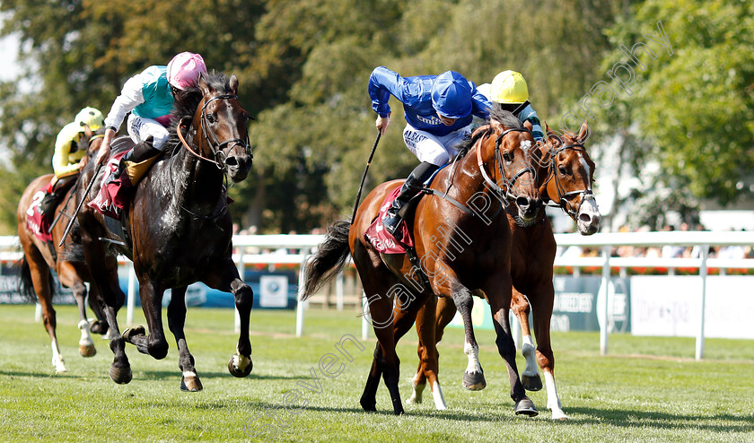 Best-Solution-0005 
 BEST SOLUTION (centre, Pat Cosgrave) beats MIRAGE DANCER (left) and DURETTO (right) in The Princess Of Wales's Arqana Racing Club Stakes
Newmarket 12 Jul 2018 - Pic Steven Cargill / Racingfotos.com