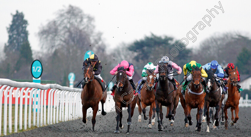 Kingstom-Kurrajong-0001 
 KINGSTON KURRAJONG (2nd left, Martin Harley) BALTIC PRINCE (2nd right) and LUNAR DEITY (left) in The Matchbook Betting Exchange Handicap Kempton 21 Mar 2018 - Pic Steven Cargill / Racingfotos.com