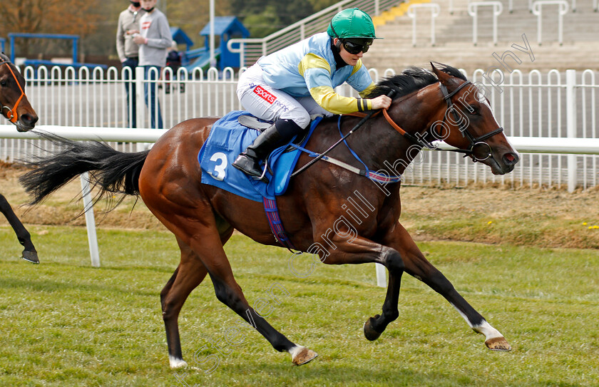 Bellarena-Lady-0005 
 BELLARENA LADY (Hollie Doyle) wins The Join Racing TV Now Novice Stakes
Leicester 24 Apr 2021 - Pic Steven Cargill / Racingfotos.com