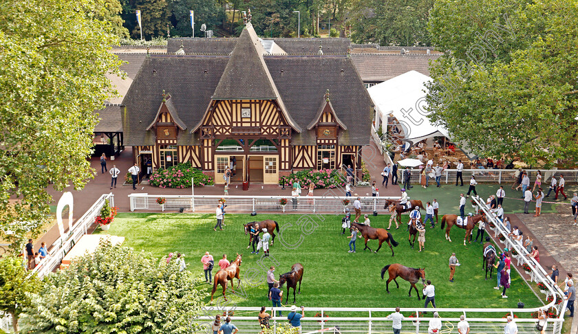 Deauville-0010 
 The winners enclosure and weighing room at Deauville
8 Aug 2020 - Pic Steven Cargill / Racingfotos.com