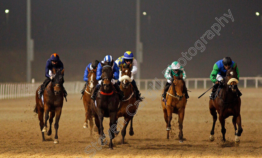 Ghalyoon-0002 
 GHALYOON (2nd left, Jim Crowley) beats MOHAREB (right) in The CCR Supports Safer Gambling Week Handicap
Chelmsford 26 Nov 2020 - Pic Steven Cargill / Racingfotos.com