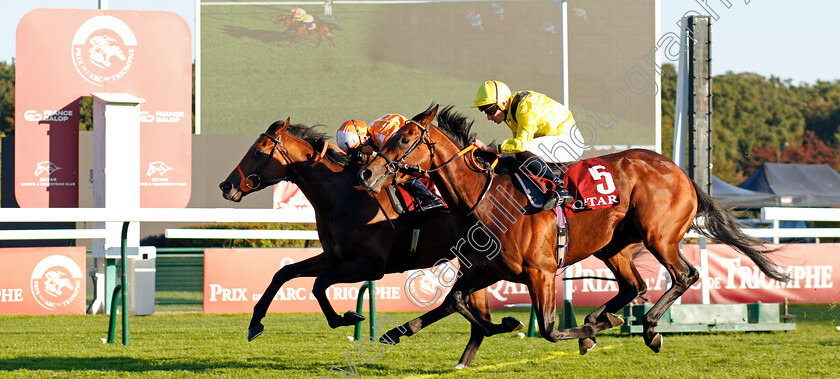 Jayarebe-0001 
 JAYAREBE (left, Sean Levey) beats MY PROSPERO (right) in The Qatar Prix Dollar
Longchamp 5 Oct 2024 - Pic Steven Cargill / Racingfotos.com