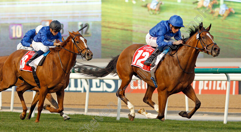 Barney-Roy-0005 
 BARNEY ROY (William Buick) beats MAGIC LILY (left) in The Jebel Hatta
Meydan 7 Mar 2020 - Pic Steven Cargill / Racingfotos.com