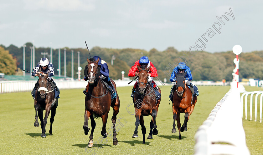 Maybe-Today-0001 
 MAYBE TODAY (2nd left, William Buick) beats LITIGIOUS (2nd right) in The British EBF Premier Fillies Handicap
Doncaster 11 Sep 2019 - Pic Steven Cargill / Racingfotos.com