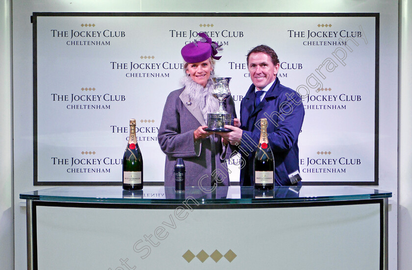 Time-Flies-By-0006 
 Presentation to A P McCoy for The Royal Gloucestershire Hussars Standard Open National Hunt Flat Race won by TIME FLIES BY
Cheltenham 26 Oct 2019 - Pic Steven Cargill / Racingfotos.com