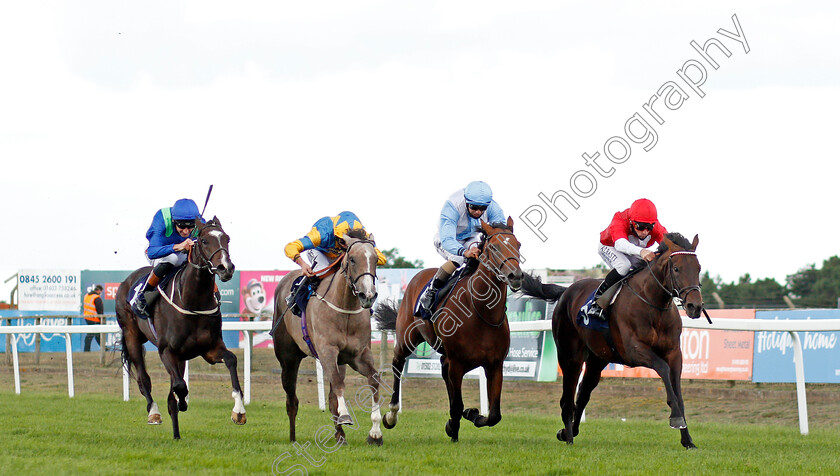 Sugauli-0001 
 SUGAULI (right, Dane O'Neill) beats TRICOLORE (2nd right) ALPINE SPRINGS (2nd left) and NIGHT MOMENT (left) in The Sky Sports Racing Sky 415 Novice Auction Stakes
Yarmouth 28 Jul 2020 - Pic Steven Cargill / Racingfotos.com