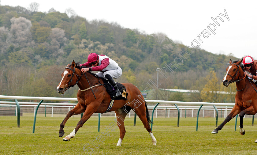 Fabiosa-0003 
 FABIOSA (James Doyle) wins The Watch On Racing TV Fillies Novice Stakes
Nottingham 27 Apr 2021 - Pic Steven Cargill / Racingfotos.com