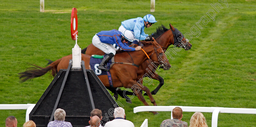 Dream-Pirate-0001 
 DREAM PIRATE (farside, Marco Ghiani) beats WHERE'S FREDDY (nearside) in The Drifters Fish & Chips Handicap
Yarmouth 21 Sep 2023 - Pic Steven Cargill / Racingfotos.com