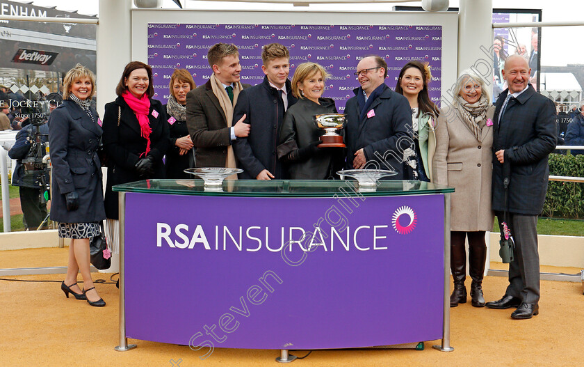 Presenting-Percy-0006 
 Presentation for the RSA Insurance Chase won by PRESENTING PERCY Cheltenham 14 Mar 2018 - Pic Steven Cargill / Racingfotos.com