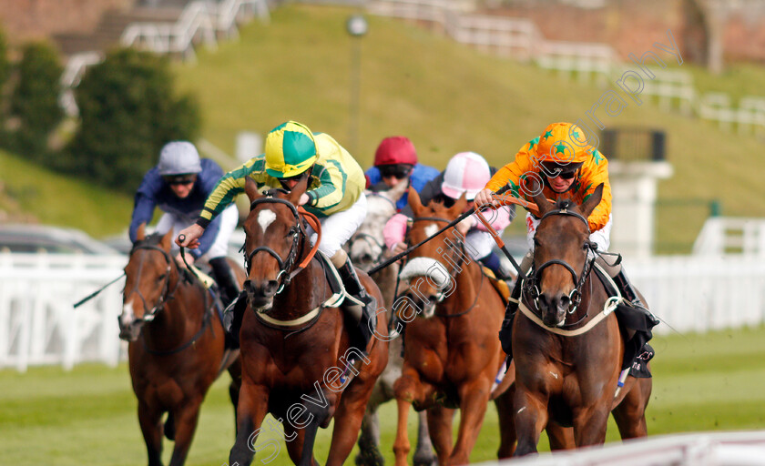 Love-Is-Golden-0002 
 LOVE IS GOLDEN (right, Franny Norton) beats BAILEYS DERBYDAY (left) in The Boodles Handicap
Chester 6 May 2021 - Pic Steven Cargill / Racingfotos.com