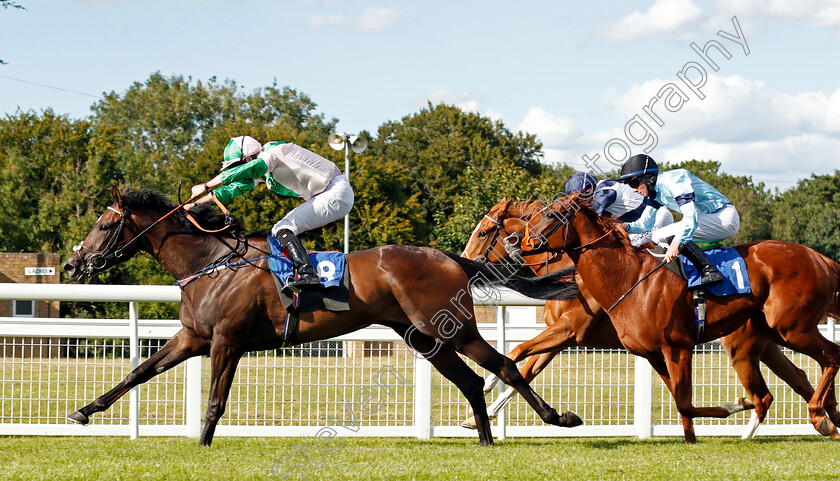 Prado-0003 
 PRADO (Jack Mitchell) beats CIRRUS (right) in The Visit racingtv.com Fillies Novice Stakes
Salisbury 11 Jul 2020 - Pic Steven Cargill / Racingfotos.com