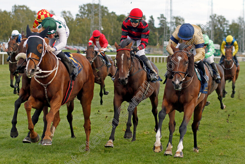 Hard-One-To-Please-0001 
 HARD ONE TO PLEASE (left, Pat Cosgrave) beats OUTBOX (right) in The Stockholm Cup International
Bro Park, Sweden 18 Sep 2022 - Pic Steven Cargill / Racingfotos.com