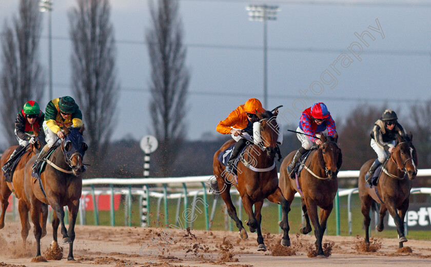 Crazy-Spin-0001 
 CRAZY SPIN (centre, David Nolan) beats ATALANTA QUEEN (left) in The Bombardier Golden Beer Handicap
Southwell 15 Jan 2020 - Pic Steven Cargill / Racingfotos.com