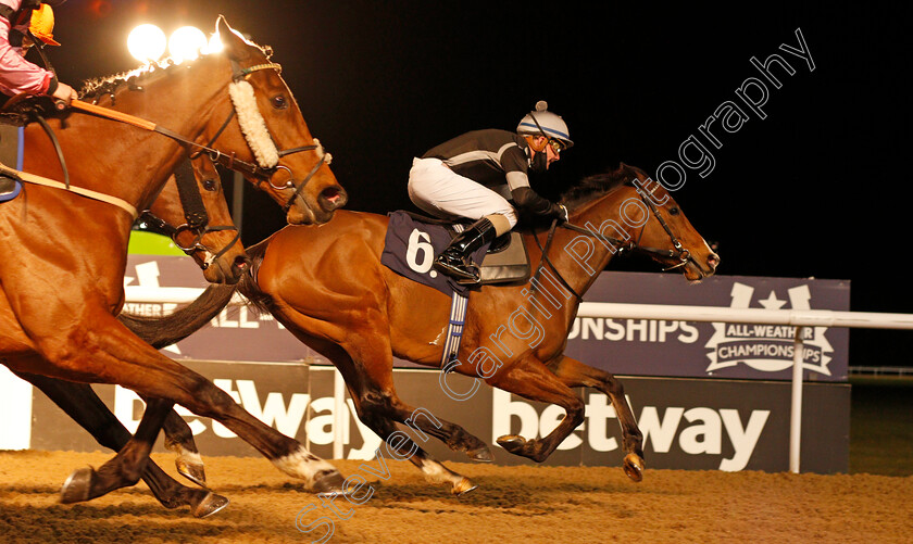 Act-Of-Magic-0006 
 ACT OF MAGIC (Kieran O'Neill) wins The Play 4 To Score At Betway Handicap Div2
Wolverhampton 12 Mar 2021 - Pic Steven Cargill / Racingfotos.com