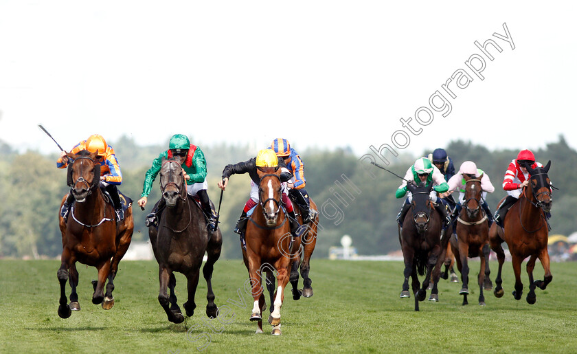 Stradivarius-0002 
 STRADIVARIUS (centre, Frankie Dettori) beats VAZIRABAD (2nd left) and TORCEDOR (left) in The Gold Cup
Royal Ascot 21 Jun 2018 - Pic Steven Cargill / Racingfotos.com