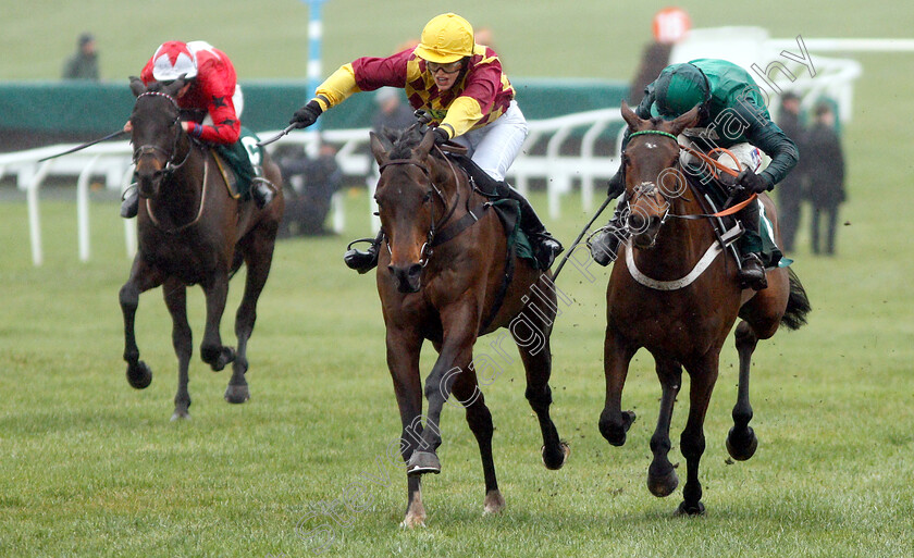 Siruh-Du-Lac-0004 
 SIRUH DU LAC (left, Lizzie Kelly) beats JANIKA (right) in The Spectra Cyber Security Solutions Trophy Handicap Chase
Cheltenham 26 Jan 2019 - Pic Steven Cargill / Racingfotos.com