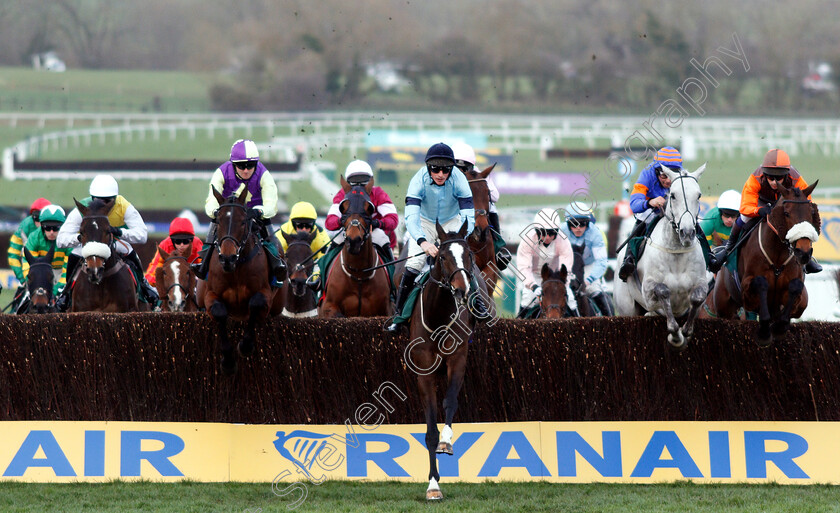 Crievehill-0002 
 CRIEVEHILL (centre, Zac Baker) with SKY PIRATE (2nd left) KILFILUM CROSS (2nd right) and THE YOUNG MASTER (right) 
Cheltenham 14 Mar 2019 - Pic Steven Cargill / Racingfotos.com